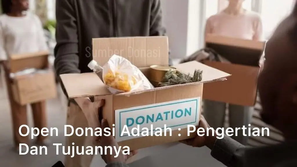 Open Donasi Adalah
