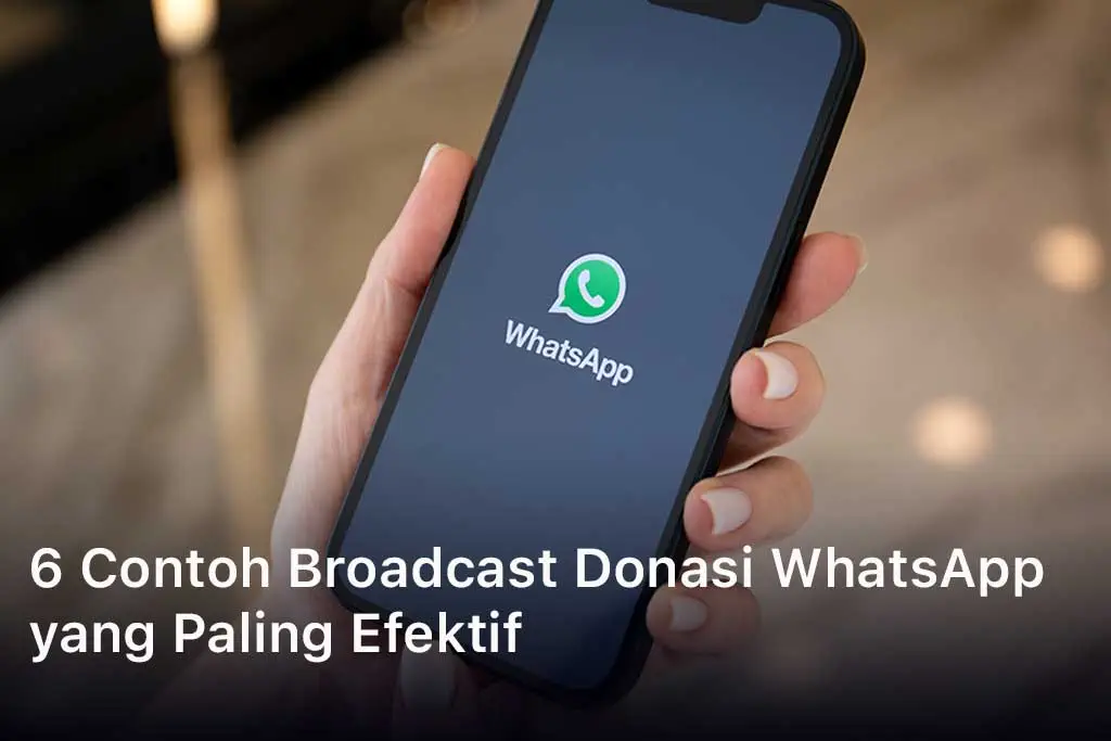 Contoh Broadcast Donasi WhatsApp